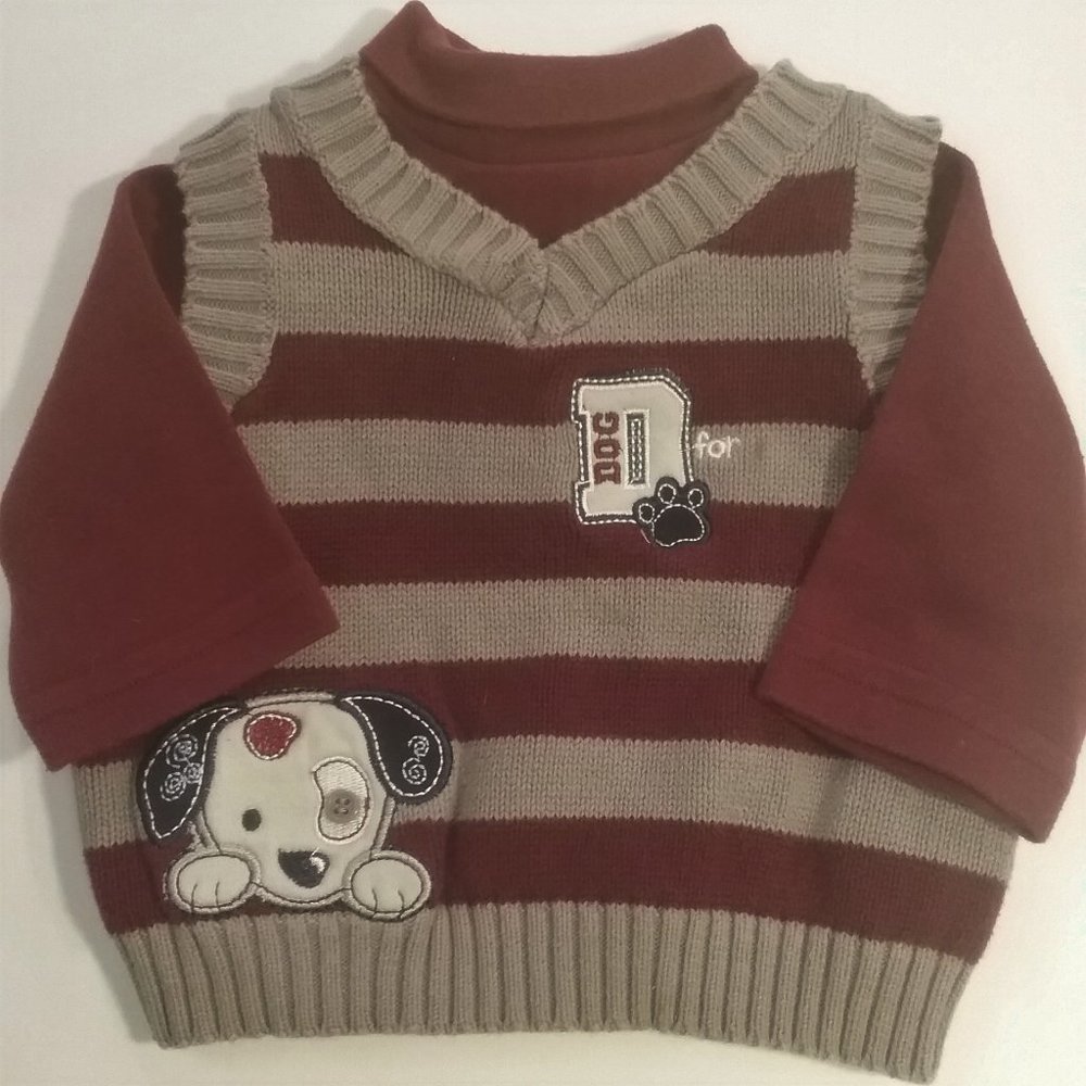 4/$15  Cradle Togs  Boys 3-6 mo. 2 pc. shirt & vest